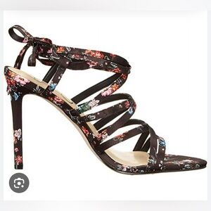 Jessica Simpson tie floral stiletto sandal
